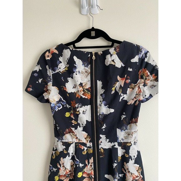 Erdem Floral Dress Designer Joyce Sheath in Size 4 - Picture 9 of 12